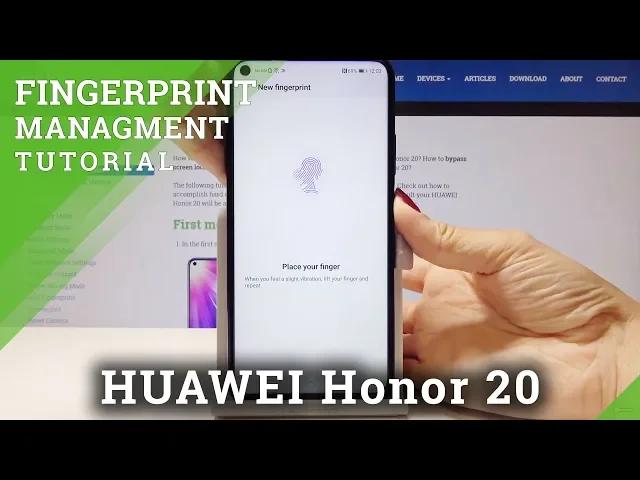 Video thumbnail for How to Add Fingerprint in HUAWEI Honor 20 - Set Up Fingerprint
