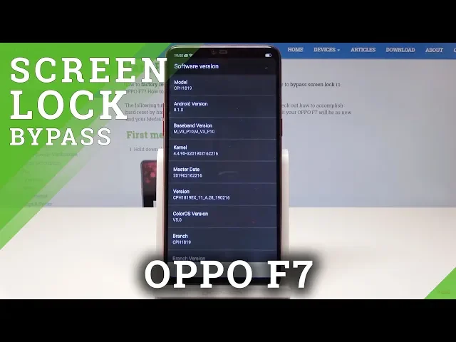 Video thumbnail for How to Check Software in OPPO F7 with Screen Lock - Bypass Pattern to Check System Info