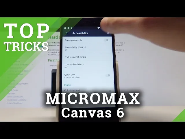 Video thumbnail for Top Tricks MICROMAX Canvas 6 - Best Tips / Advanced Features / Cool Settings