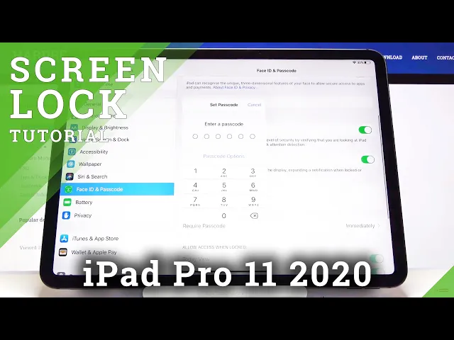 Video thumbnail for How to Change Lock Method in iPad Pro 11 2020 – Set Up Screen Lock
