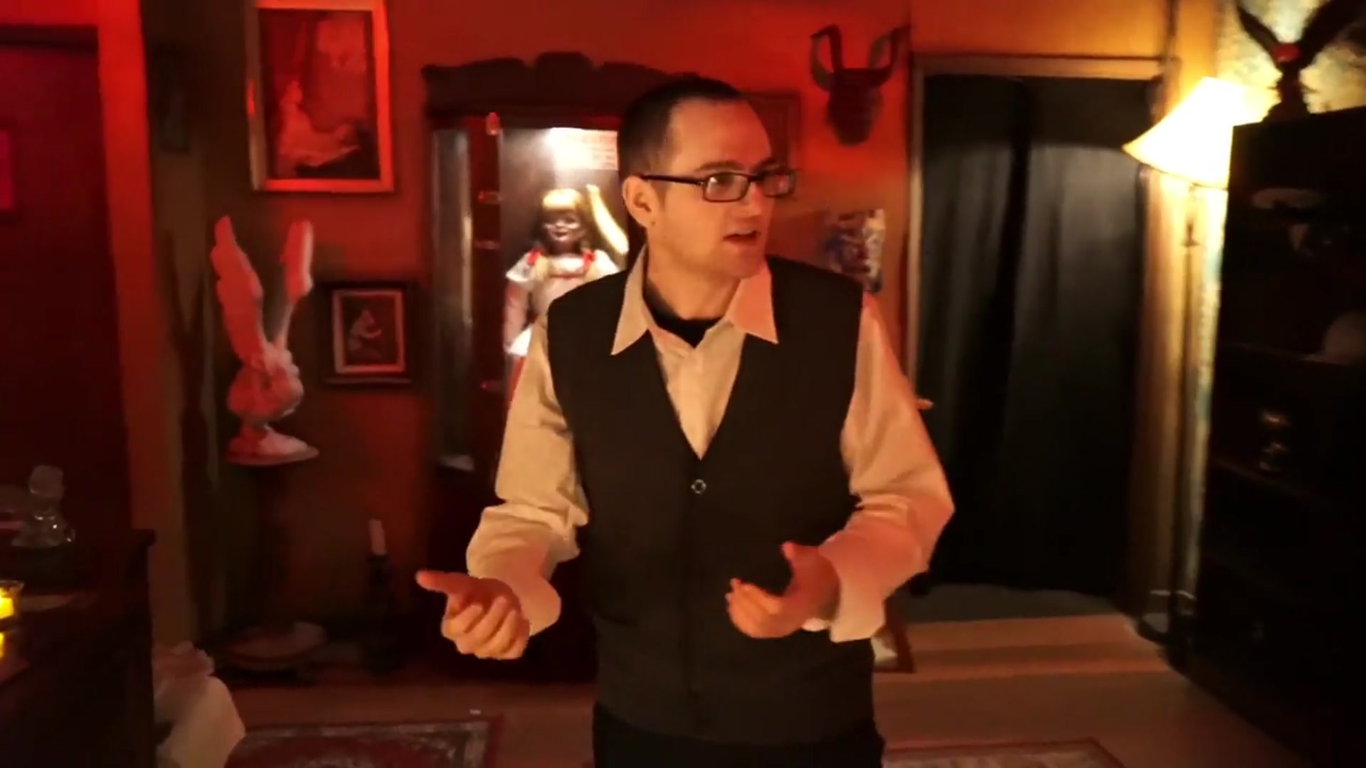 Video thumbnail for The Conjuring Haunted House at Six Flags Fright Fest at  Magic Mountain