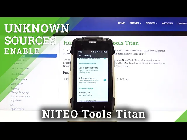 Video thumbnail for How to Enable Unknown Sources on Niteo Tools Titan - Allow App Installation