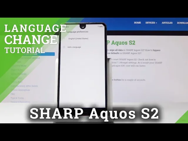 Video thumbnail for How to Change Language in SHARP Aquos S2 - Language Settings