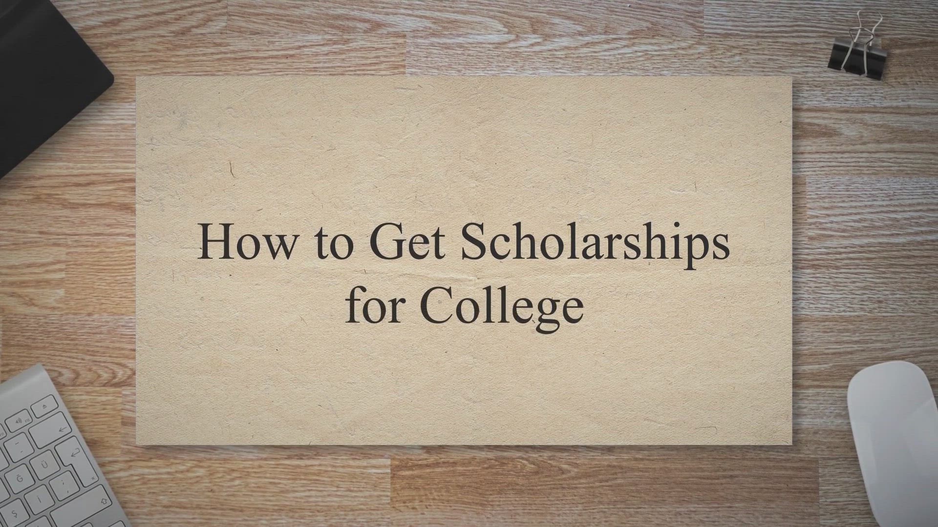 Video thumbnail for How to get scholarships for college