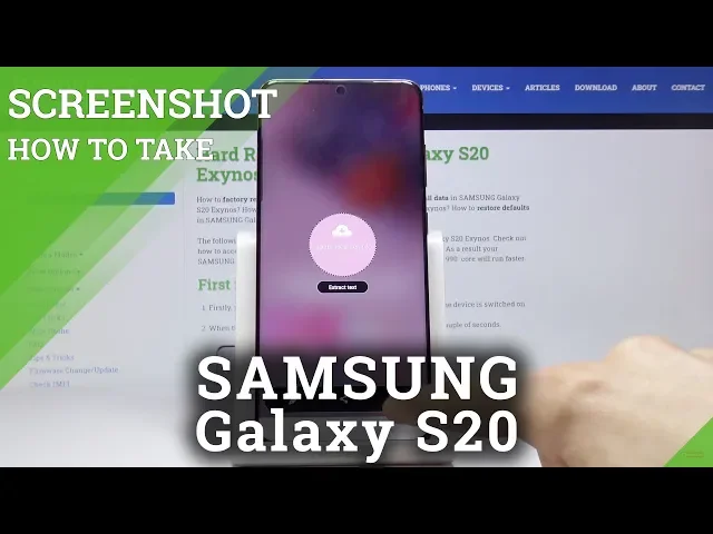 Video thumbnail for How to Take Screenshot in SAMSUNG Galaxy S20