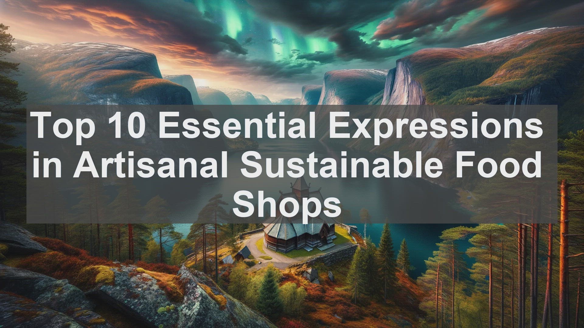 'Video thumbnail for Top 10 Essential Expressions in Artisanal Sustainable Food Shops'