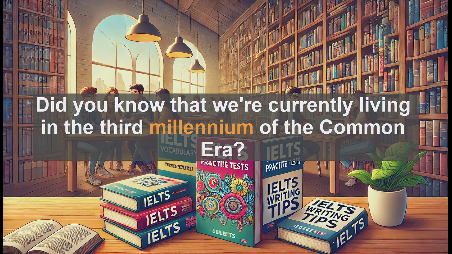 'Video thumbnail for 2500 Must Know IELTS 6.5 Vocabulary - Understanding 'Millennium': A Key Term for IELTS Success'
