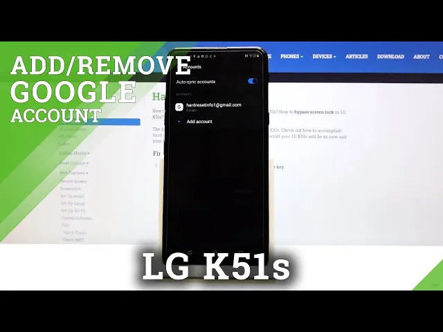 Video thumbnail for How to Add/Remove Google Account in LG K51s – Manage Google Account