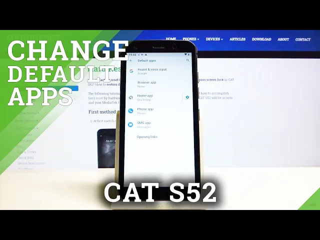 Video thumbnail for How to Change Default App in CAT S52 – Manage Apps