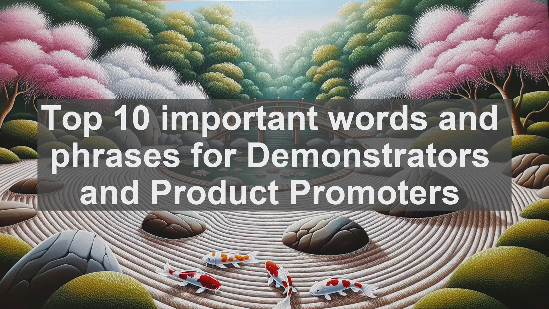 'Video thumbnail for Top 10 important words and phrases for Demonstrators and Product Promoters'