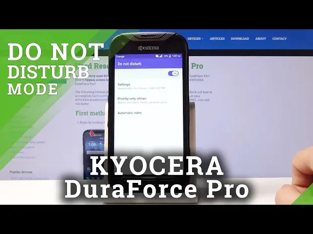 Video thumbnail for How to Activate Do Not Disturb Mode in KYOCERA DuraForce Pro - Silent Mode