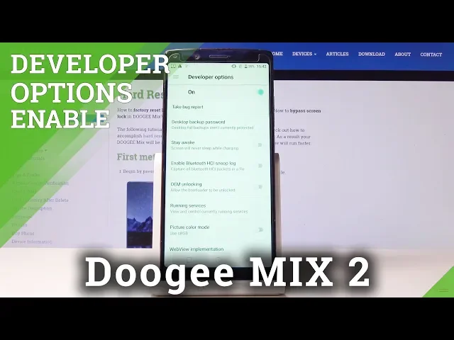 Video thumbnail for How to Enable Developer Options in DOOGEE Mix 2 - OEM Unlock & USB Debugging