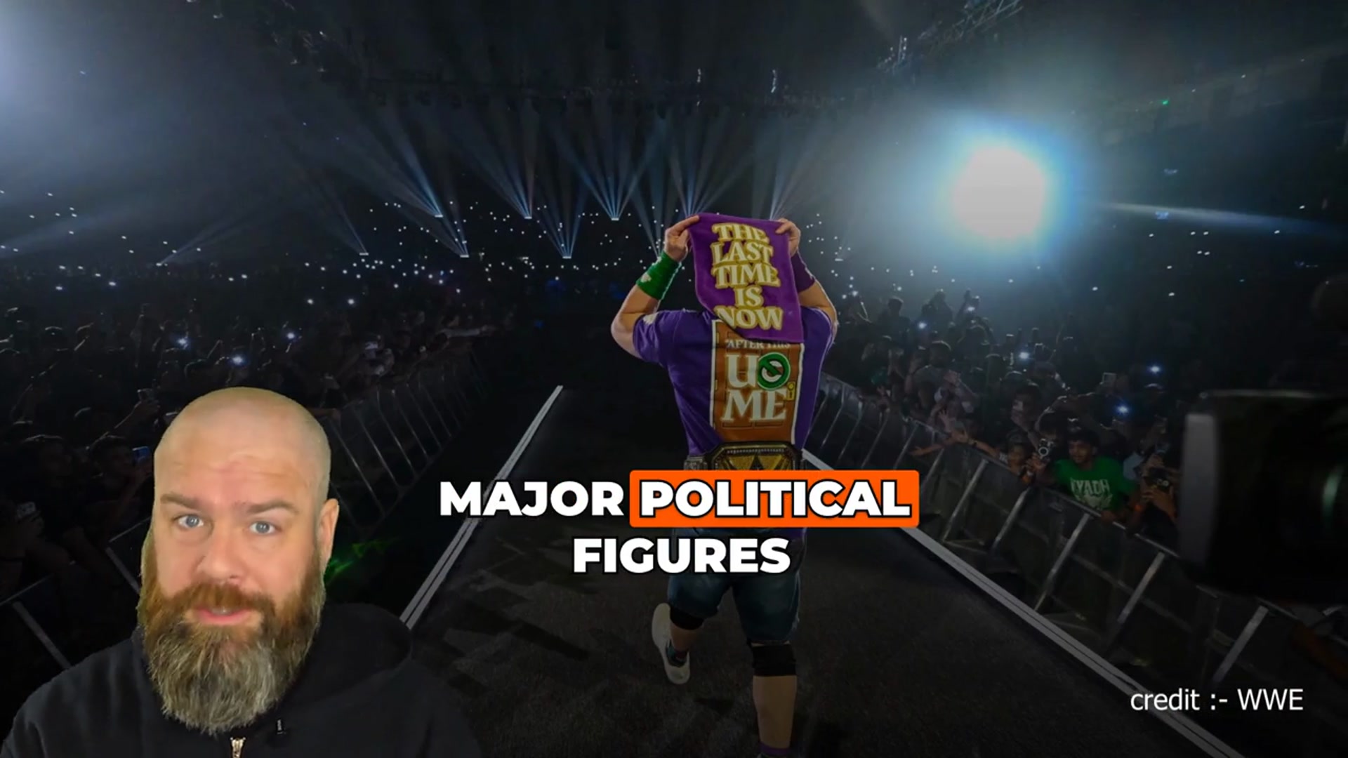 'Video thumbnail for Political leaders at John Cena's farewell'
