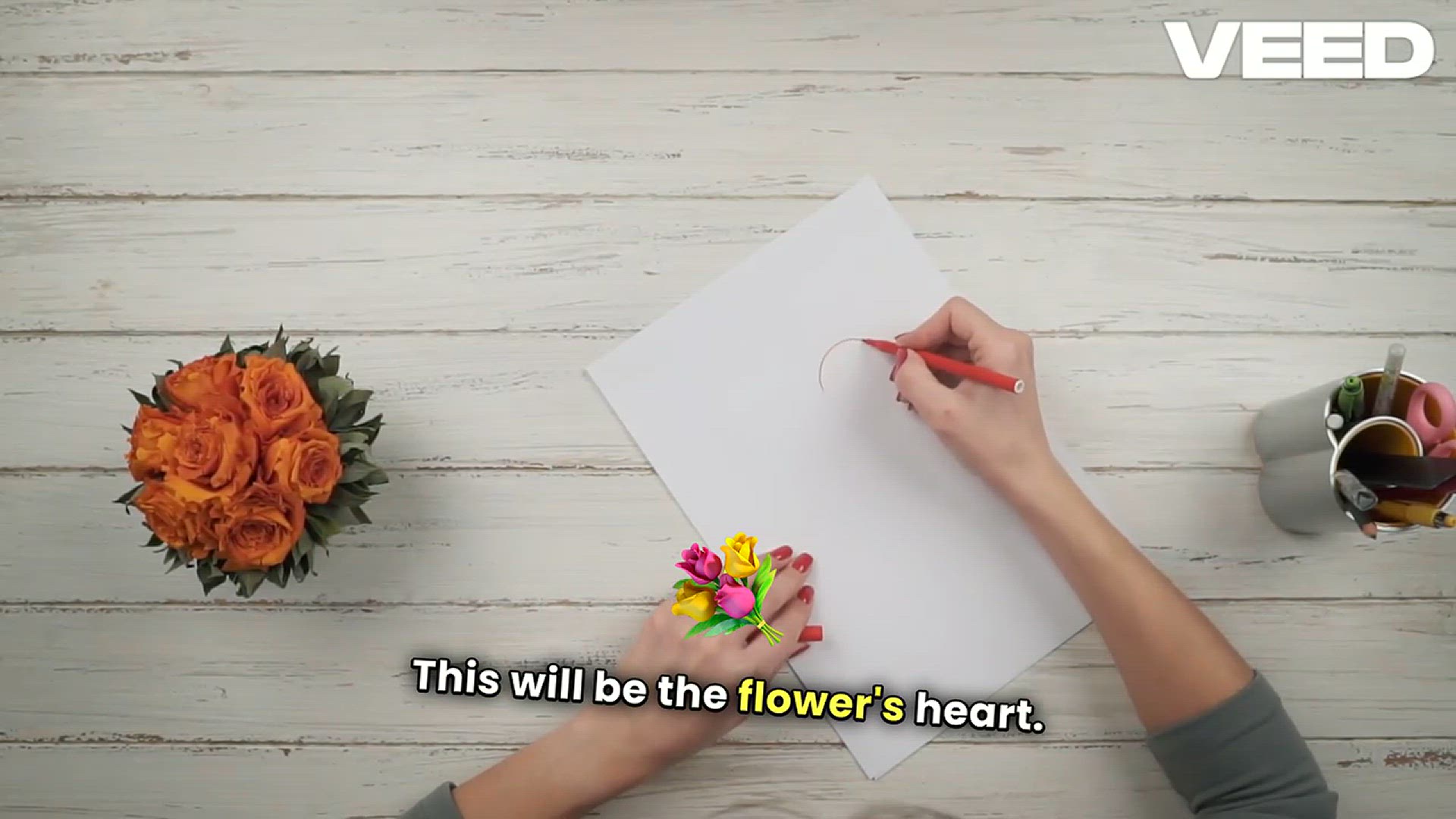 'Video thumbnail for How to Draw a Flower'