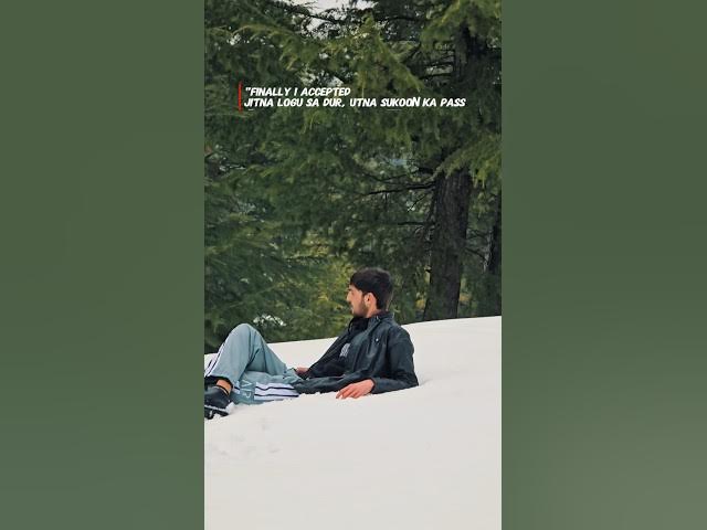Video thumbnail for Finally I accepted🤍🕊️ #trending #snow #viral #kashmir #growth #travel #india #gulmarg #support