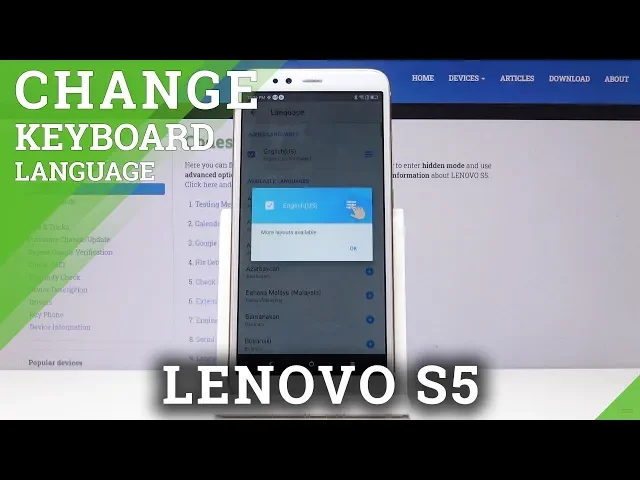 Video thumbnail for How to Change Keyboard Language in LENOVO S5 - Set Up Keyboard