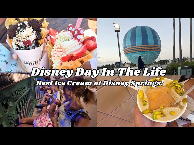 Video thumbnail for Disney Day In The Life: Disney Springs, Bubble Waffle Ice Cream & Shopping