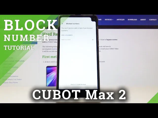 Video thumbnail for How to Block a Number in Cubot Max 2 - Blocklist Creation