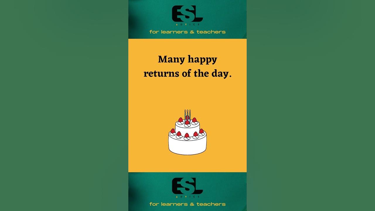 'Video thumbnail for Don't Say "Happy Birthday" || Spoken English || || Smart English || ESL Advice'