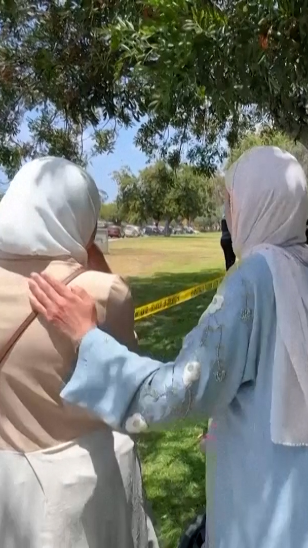 Video thumbnail for Two teen gunmen kill three at San Diego mosque in suspected hate crime