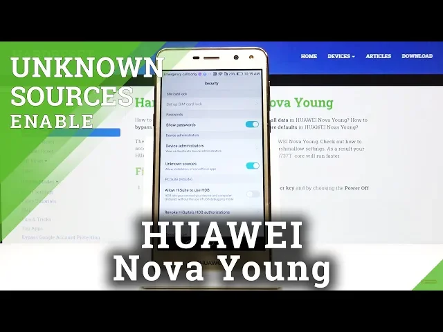Video thumbnail for How to Enable Unknown Sources in Huawei Nova Young