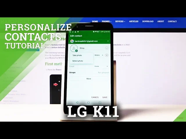 Video thumbnail for How to Add Photo to Contact in LG K11 – Personalize Contact
