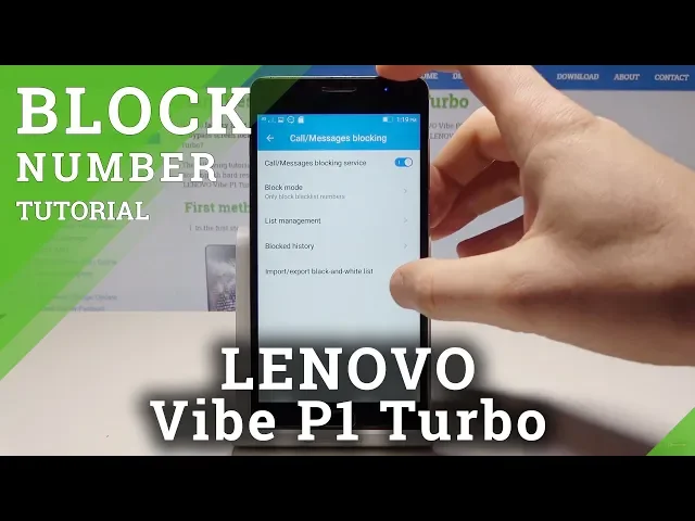 Video thumbnail for How to Block Number in LENOVO Vibe P1 Turbo - Create Blacklist