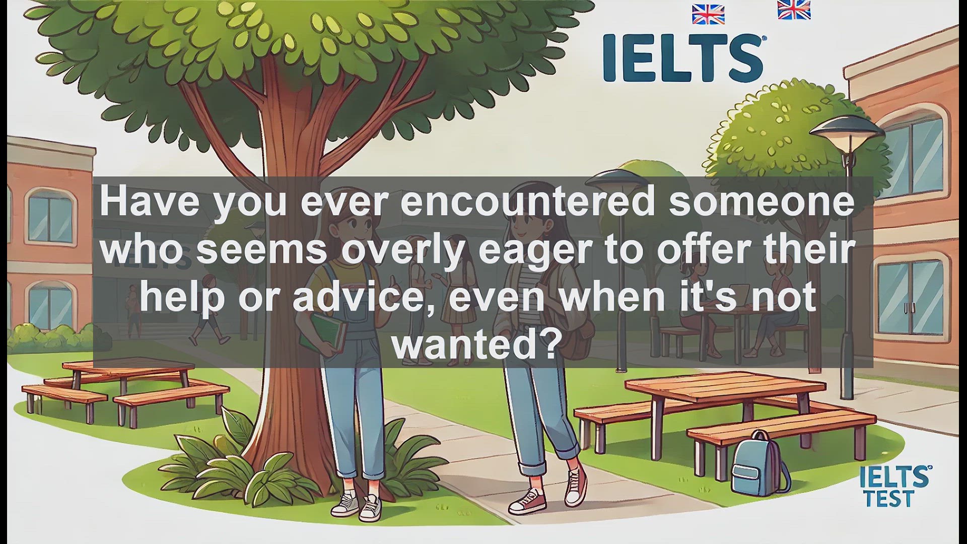 'Video thumbnail for 5000 Must Know IELTS 8.0 Vocabulary - Understanding 'Officious': The Word for Unwanted Help'