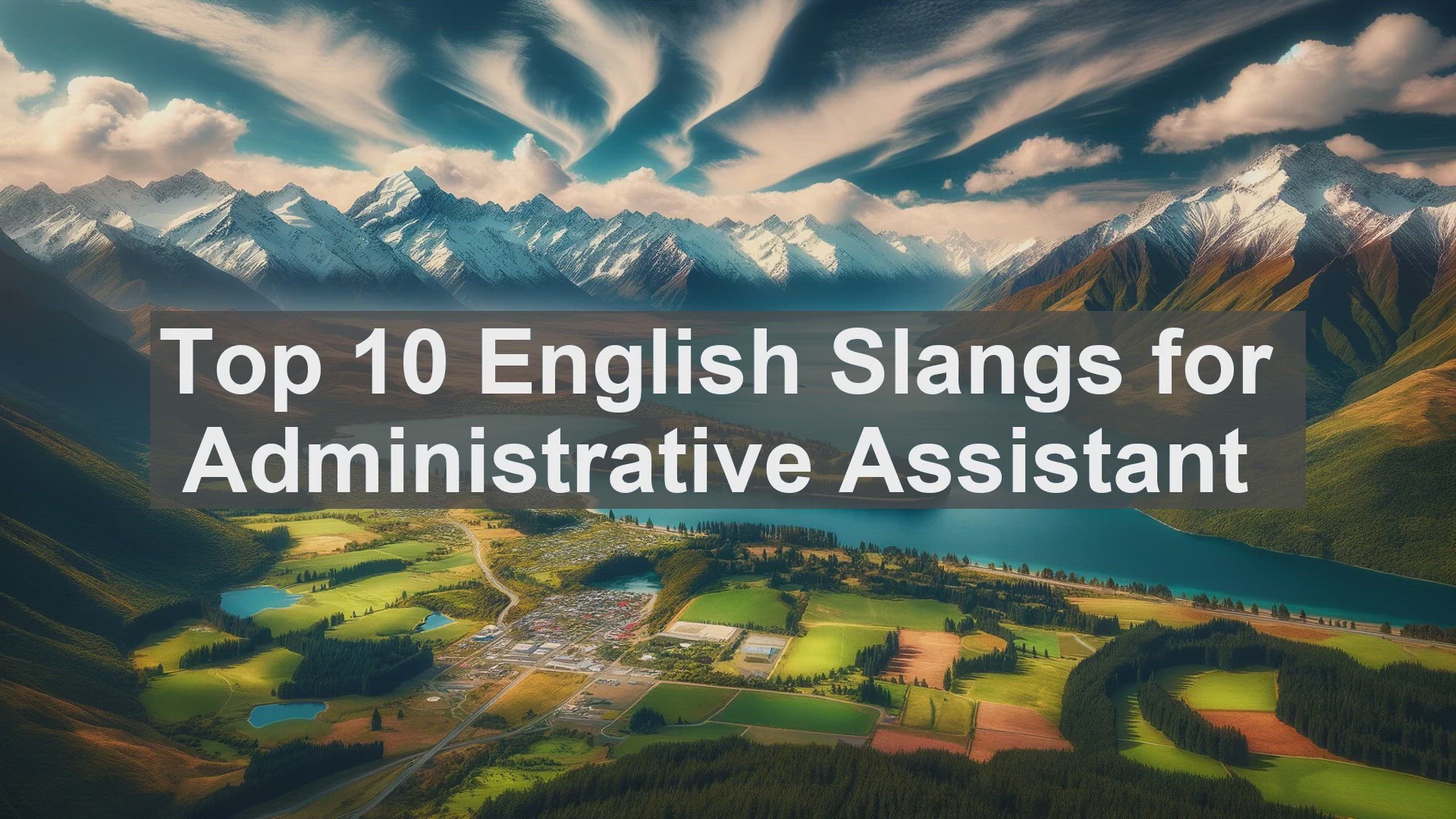 'Video thumbnail for Top 10 English Slangs for Administrative Assistant'