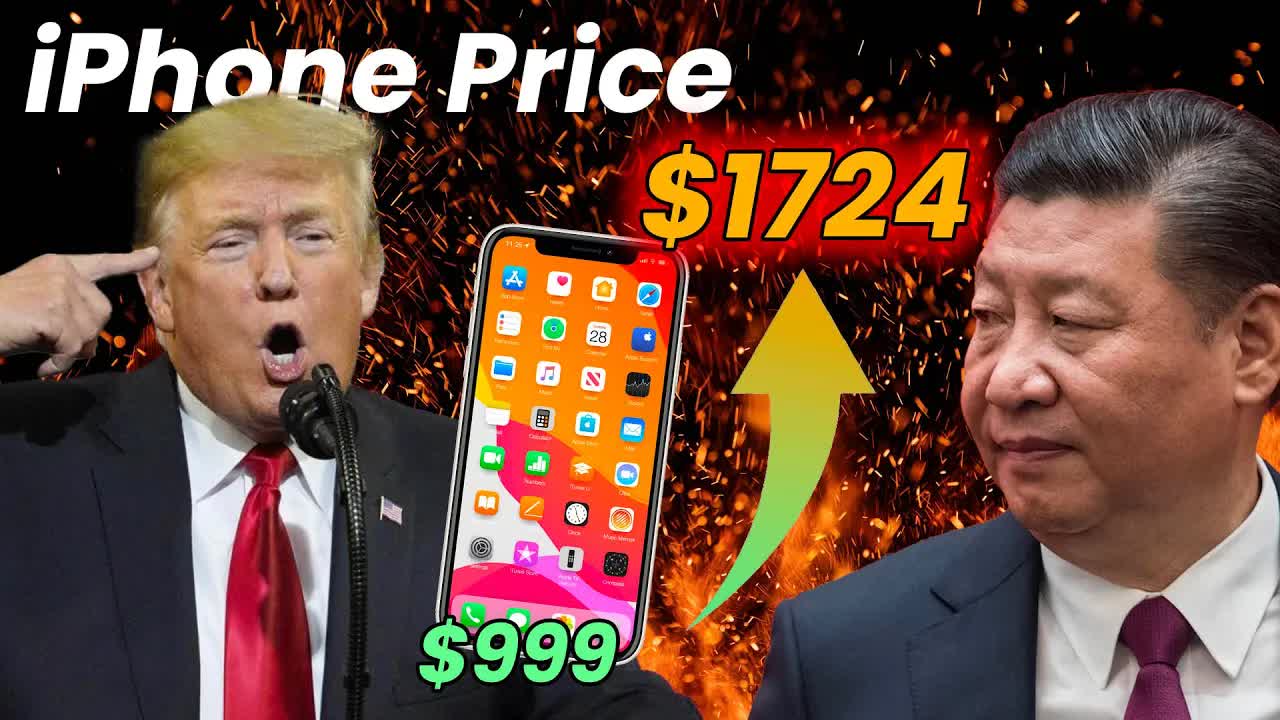 Video thumbnail for Trump's Tariffs: Impact on Apple, iPhone Prices & the US-China Trade War