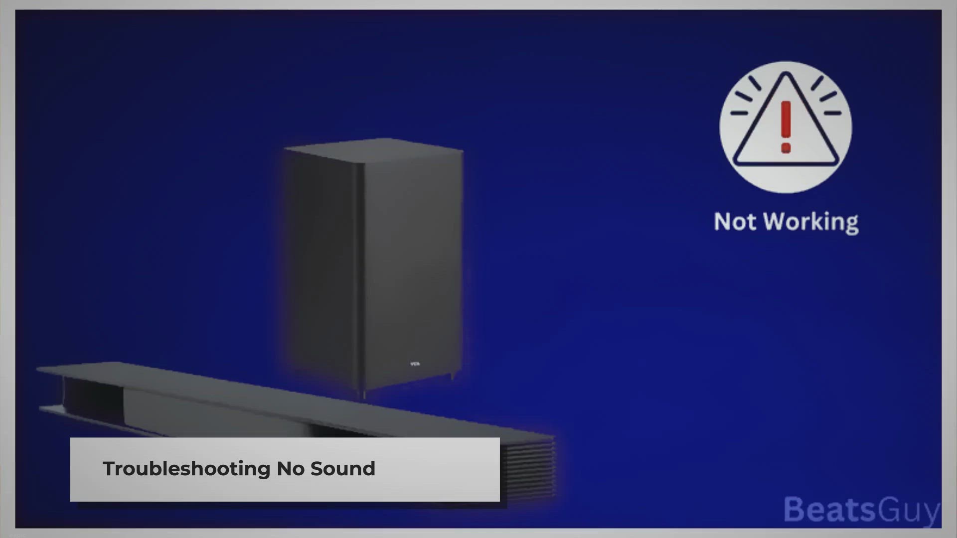 'Video thumbnail for Troubleshooting TCL Soundbar Not Working: No Sound At All'