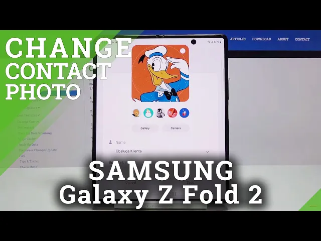 Video thumbnail for How to Add Photo to Contact in SAMSUNG Galaxy Z Fold 2 – Personalize List of Contacts