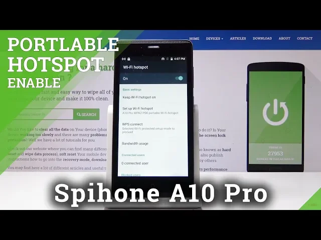 Video thumbnail for How to Activate Portable Hotspot in Spiphone A10 Pro - Network Sharing