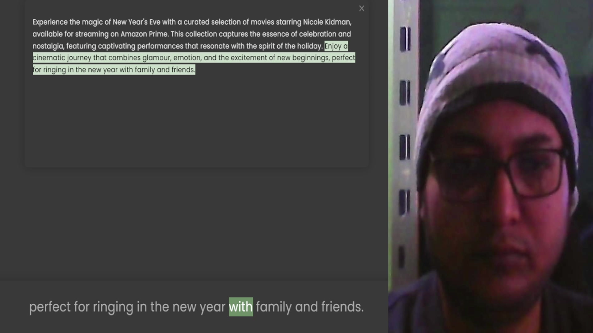 Video thumbnail for Experience the magic of New Year's Eve with a curated selection of movies starring Nicole Kidman, available for streaming on Amazon Prime. This collection captures the essence of celebration and nostalgia, featuring captivating performanc