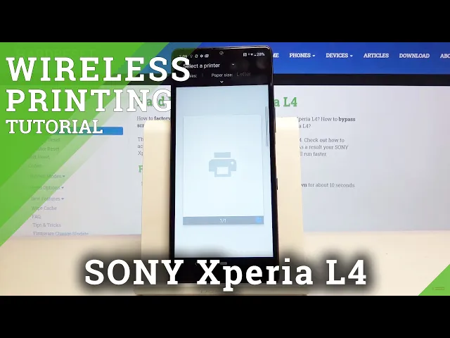 Video thumbnail for How to Connect Printer with SONY Xperia L4 – Wireless Print