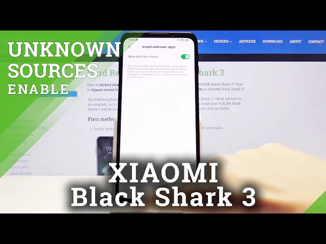 Video thumbnail for How to Install Apps from Unknown Sources in XIAOMI Black Shark 3 – Unknown Sources
