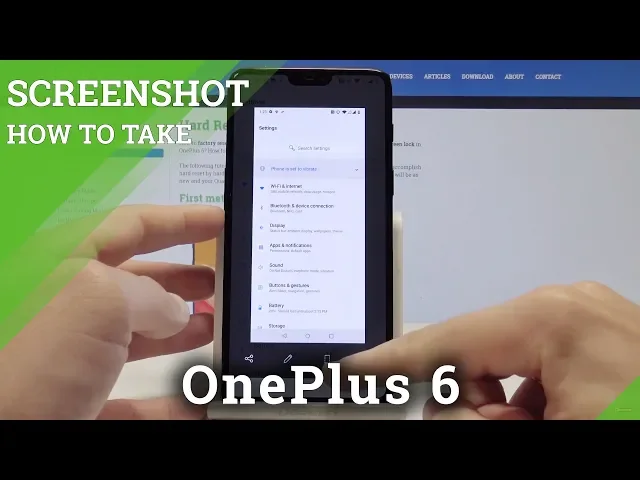 Video thumbnail for How to Take Screenshot in OnePlus 6 - Capture Screen Method