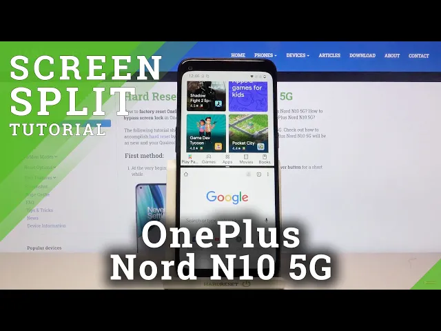 Video thumbnail for OnePlus Nord N10 5G   Enter Split Screen