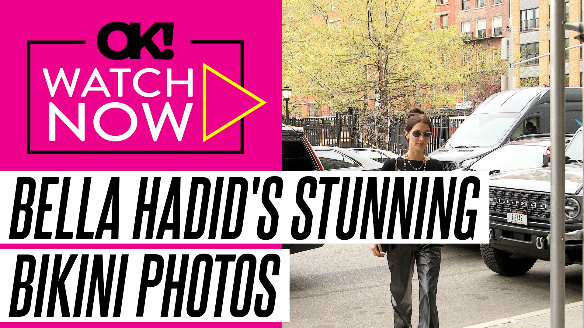 Video thumbnail for Bella Hadid Shows Off Her Tanned and Toned Physique in Tiny Plaid Bikini: Photo