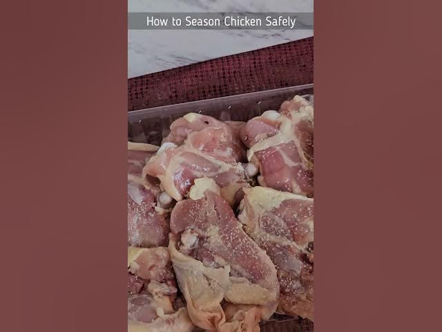 Video thumbnail for How to season chicken safely without cross contamination