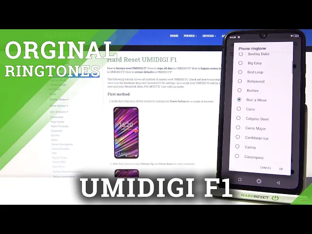 Video thumbnail for UMIDIGI F1 - List of Ringtones