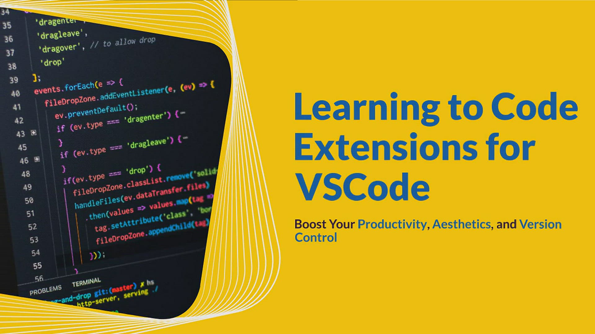 'Video thumbnail for VSCode Extensions for anyone learning how to code'