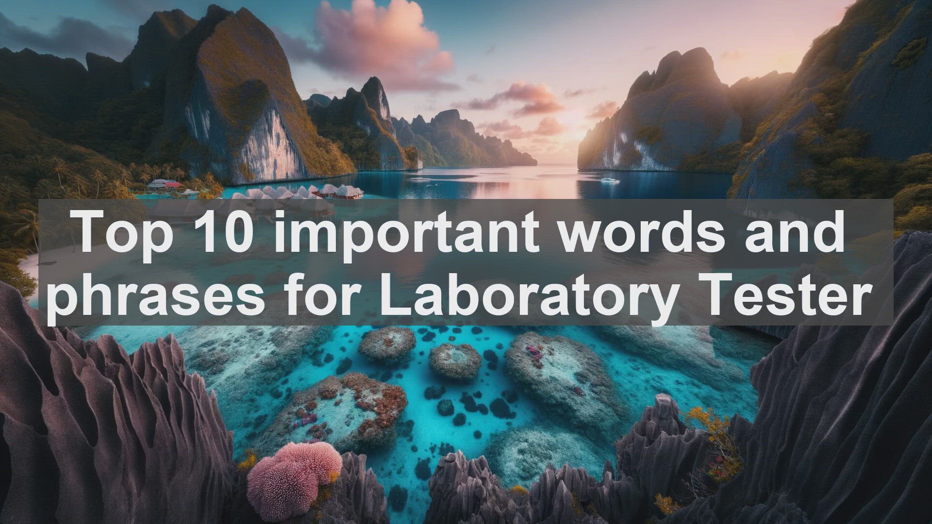 'Video thumbnail for Top 10 important words and phrases for Laboratory Tester'