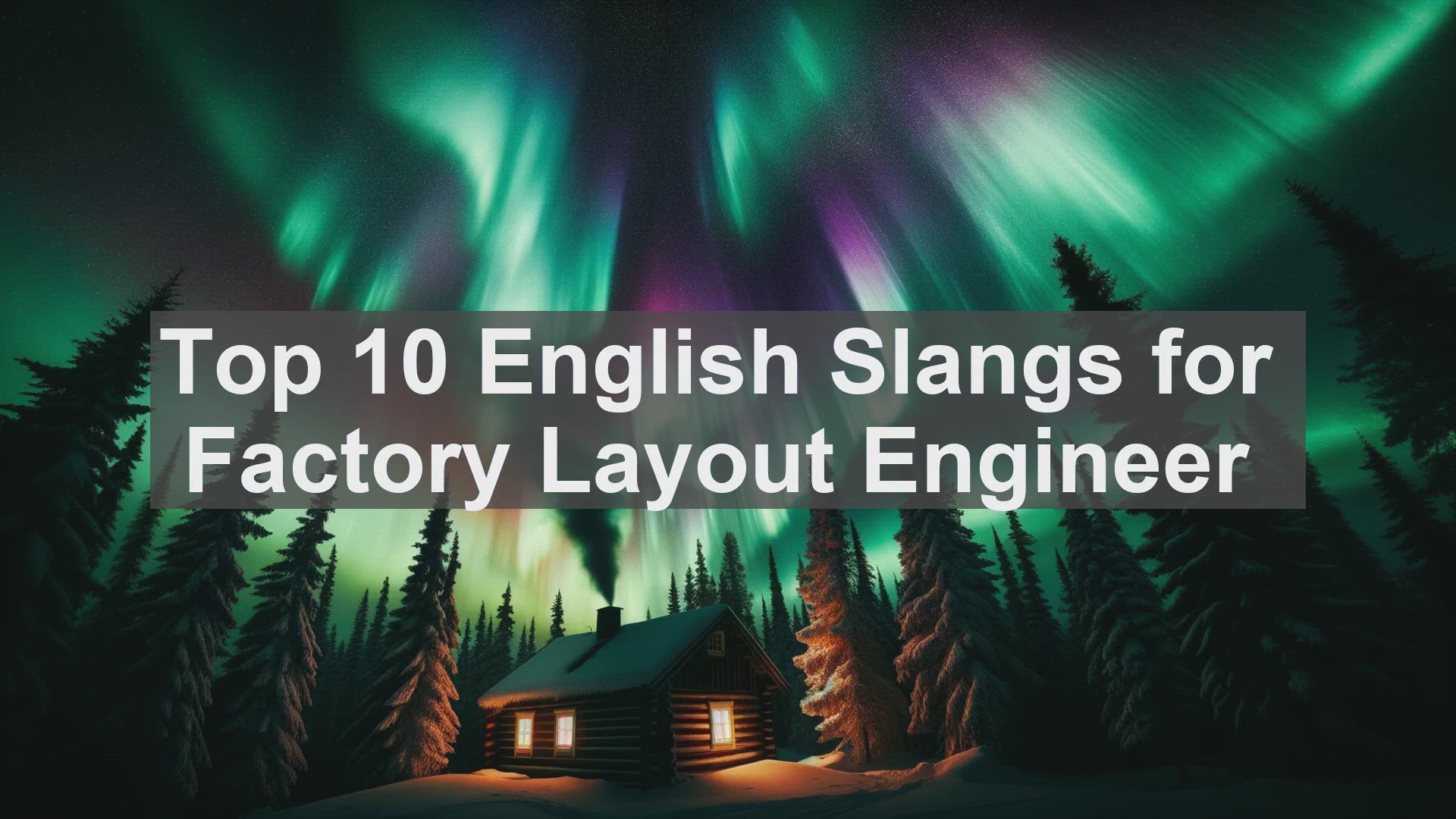 'Video thumbnail for Top 10 English Slangs for Factory Layout Engineer'