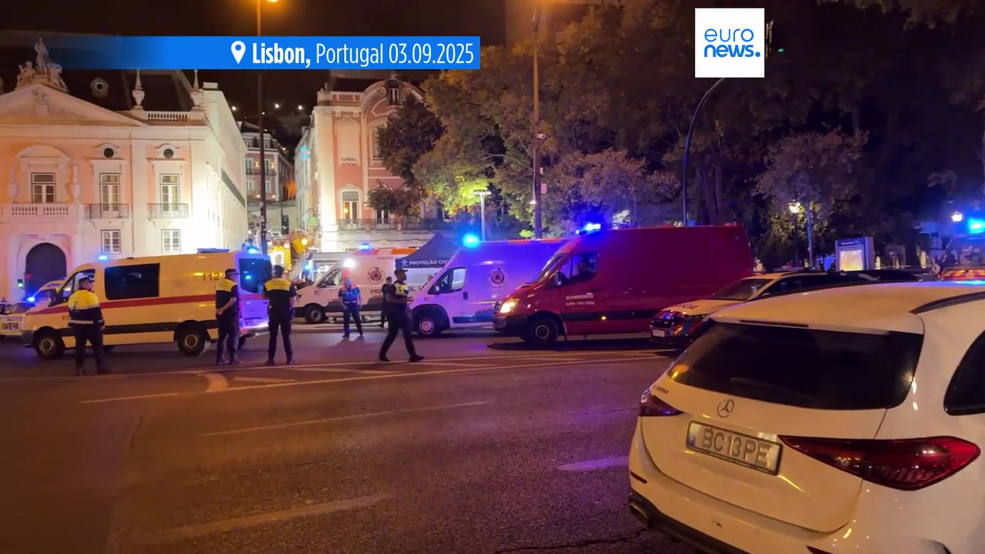 'Video thumbnail for At least 15 people killed and 18 others injured after streetcar derails in Lisbon'