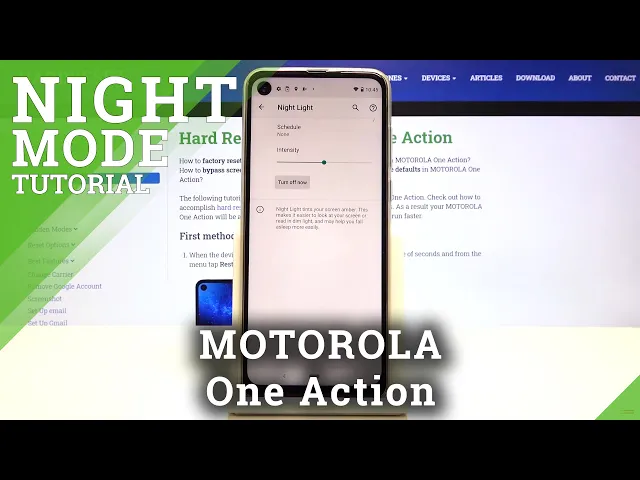 Video thumbnail for How to Enable Night Mode in Motorola One Action – Activate Night Light