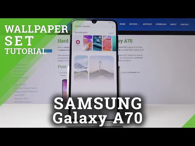 Video thumbnail for How to Update Desktop in Samsung Galaxy A70 - Personalize Lock / Home Screen