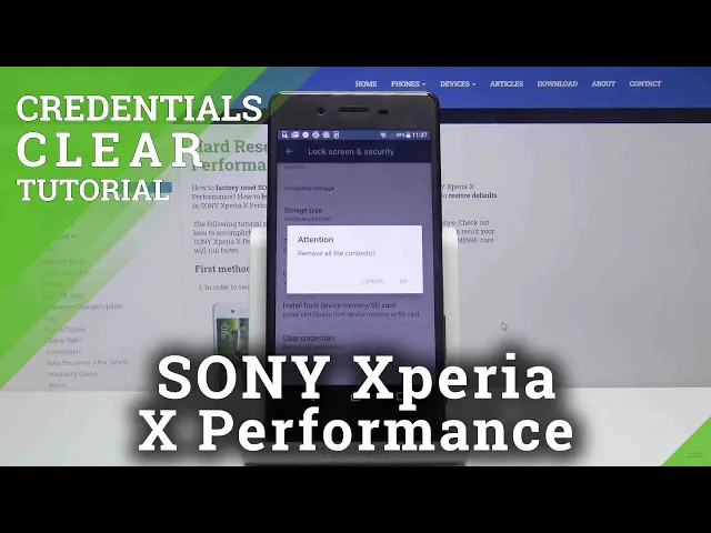 Video thumbnail for How to Clear Credentials in SONY Xperia X Performance - Remove All Certificates
