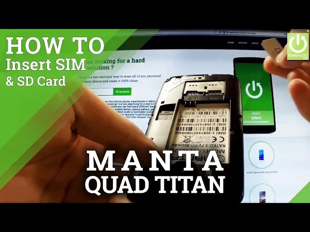 Video thumbnail for Insert SIM & SD Card in MANTA MSP5008 Quad Titan - SIM Tutorial