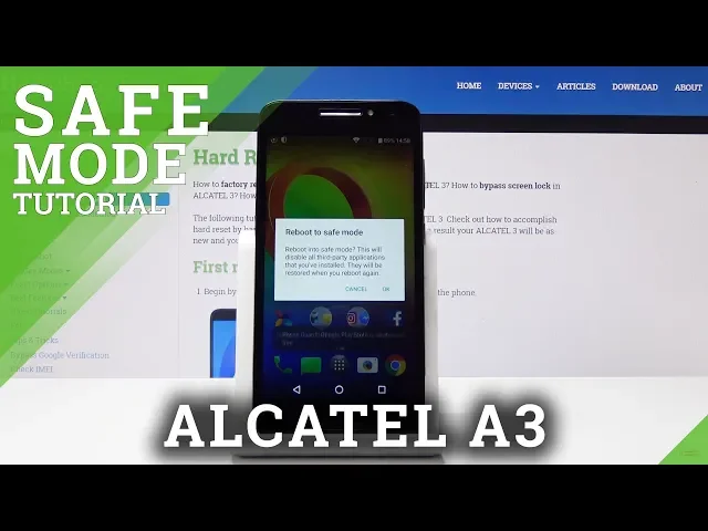 Video thumbnail for How to Activate Safe Mode in ALCATEL A3 - Diagnostic Mode